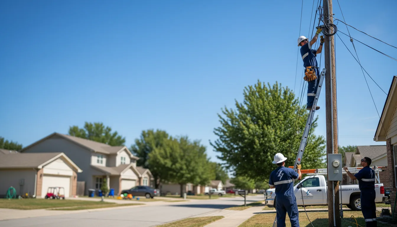 Residential electrician providing installation services in Pineview, GA